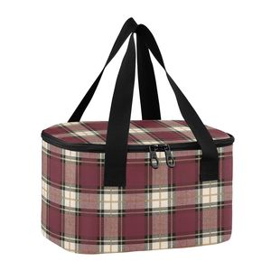 Custom <b>Lunch</b> Bag with Logo Insulated Plaid Cooler Hand Bag Wholesale Printed Reusable Thermal <b>Lunch</b> <b>Box</b> Bag <b>for</b> <b>Women</b> Men Office - Product Image 2
