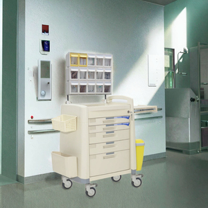 Carrito Médico de Emergencia Multifuncional GINEE MEDICAL con Ruedas Silenciosas de Acero Inoxidable, Modelo B14, 1 Año de Garantía - Product Image 3