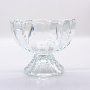 Pot en verre transparent en forme de fleur de lotus de <span class=keywords><strong>150</strong></span> <span class=keywords><strong>ml</strong></span>, récipient pour jus, dessert, salade, boisson, pouding, bol à crème glacée créatif et adorable - Product Image 2