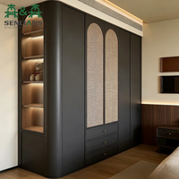 Armoire de chambre professionnelle italienne haut de gamme, luxe léger, personnalisable, multi-rangements, haute qualité, pliable