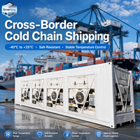 Conteneur frigorifique maritime de 20 pieds, conteneur d'expédition réfrigéré, anti-corrosion salin, pour l'exportation de poissons et de crevettes
