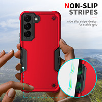 Couleurs contrastées TPU & PC Hard Armor Coque de téléphone portable antichoc pour Samsung pour Galaxy S25 Ultra S24 FE S23 Plus A16 A55