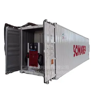 Fengda 20 m3 40 m3 컨테이너 모바일 휴대용 충전 연료 휘발유 스테이션