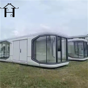 Cabine Modulaire Préfabriquée de Luxe Moderne Type Capsule Spatiale avec Salon, Chambre, Cuisine, Entrée – Idéale pour Hôtel, Gîte ou Usage Portable - Product Image 3