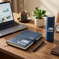 Coffrets cadeaux personnalisés avec logo, coffret cadeau d'entreprise de luxe, coffret cadeau promotionnel, bloc-notes, stylo, gourde isotherme pour souvenir de conférence