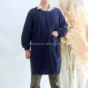 <span class=keywords><strong>Kit</strong></span> de tablier de travail de nettoyage de cuisine en coton imperméable à manches longues pour hommes et femmes - Product Image 1