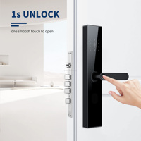 Serrure de porte intelligente biométrique universelle Bluelock avec application Tuya TTLock, serrures numériques WiFi pour portes en bois/acier/aluminium