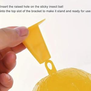 Piège à <span class=keywords><strong>mouches</strong></span> jaunes écologique à colle super adhésive, imperméable et jetable pour cuisines, intérieurs, balcons et poubelles - En stock - Product Image 4