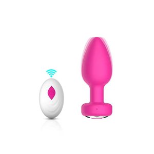 Un vibratore A spina anale telecomandato per la vibrazione Wireless A 10 velocità di giocattoli sessuali anali per adulti realizzati in materiale siliconico - Product Image 4