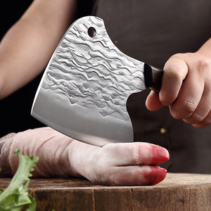 Handmade Giả Mạo Nhiệm Vụ Nặng Nề Đầu Bếp Dao Butcher Xương Chopper Cleaver Phương Đông Thiết Kế Phong Cách Laser Biểu Tượng Tùy Chỉnh Dùng Một Lần Nhà Bếp - Product Image 6