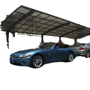 Cochera de Acero para 2 Autos, Techo Plano, Estructura con Recubrimiento en Polvo, Diseño Moderno Impermeable para Estacionamiento - Product Image 1