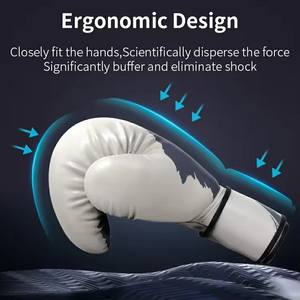 आरामदायक पेशेवर नई डिजाइन टिकाऊ चमड़े का कस्टमाइज़ प्रशिक्षण और लड़ाई के लिए विशेष मय थाई मुक्केबाजी दस्ताने - Product Image 2