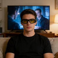 Lunettes 3D à obturateur actif rechargeables Bluetooth RF, lunettes de cinéma DLP 96~144Hz pour Optoma Acer Home View Sonic