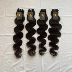 Nouveaux vendeurs de cheveux en gros, mèches de cheveux frisés bouclés, body wave, cuticule humaine vierge alignée - Product Image 1