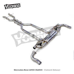 Échappement OBM Catback pour mercedes-benz LS500/GLS500 X166 <span class=keywords><strong>V8</strong></span> 4.7T 2017-2023 silencieux en acier inoxydable système d'échappement Valvetronic - Product Image 5