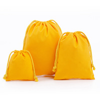 OEM Tùy Chỉnh Logo In Bụi Bằng Chứng Giày Vải Du Lịch Hữu Cơ Nhỏ Vải Dây Rút Bông Chuỗi Pouch Túi Với Logo