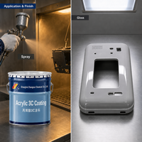 Revêtement acrylique durable à base d'eau ACSA-HT-W, finition thermique brillante à séchage rapide pour boîtiers électroniques