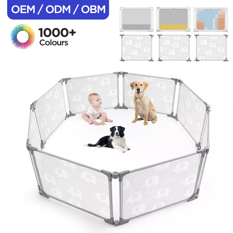 Di động có thể gập lại du lịch Cũi bé kế hoạch bút trẻ em an toàn playpen với nôi, cama cuna