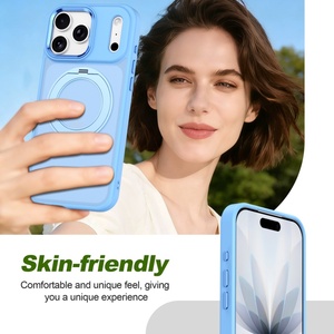 เคสโทรศัพท์แม่เหล็กแบบด้านคุณภาพสูงสำหรับ iPhone 18 17 Pro Max พร้อมการปกป้อง 360 องศา °   ฝาครอบป้องกันปุ่ม AI แบบตั้งวางได้ - Product Image 4