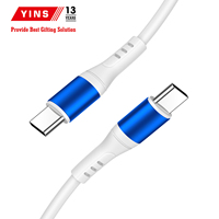 Câble USB en silicone tressé PD 65W, durée de vie de 20000 plisages, câble de charge rapide USB-C Type-C pour iPhone et écouteurs