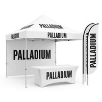 Tente pliante publicitaire promotionnelle pour exposition, résistante au feu, aux UV, au vent, avec cadre en aluminium, taille personnalisée, imperméable