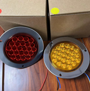 Đèn Hậu Chạy Bộ Đèn Dừng Lùi Dự Phòng Màu Đỏ Hổ Phách Trắng <span class=keywords><strong>4</strong></span> <span class=keywords><strong>Inch</strong></span> Tròn 24 Đèn LED Cho Xe Moóc Xe Tải - Product Image 6