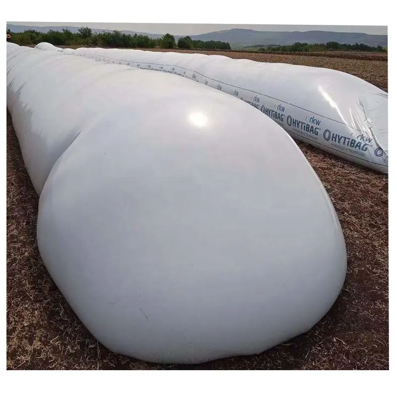 Bolsa de ensilaje extrusora de 5 capas, bolsas de almacenamiento para agricultura, bolsa de manga de silo, Blanco/negro