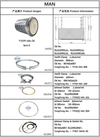 YONGYONG 4IL016 SS Veefit Morsetto V-Band per Scarico 308mm per MAN TGL TGM Euro 6 DPF OE 6674314307 Originale di Fabbrica