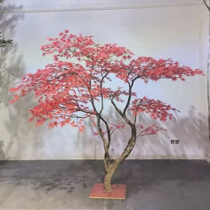 Kraken - Grand arbre artificiel de style <span class=keywords><strong>japonais</strong></span> <span class=keywords><strong>en</strong></span> érable rouge haut de gamme, décorations florales, <span class=keywords><strong>en</strong></span> fibre de verre durable, résistant aux UV et au feu - Product Image 1