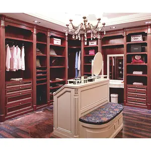 Европейский шкаф для гардероба, шкаф для чулана, Индивидуальный шкаф из массива дерева, комплект для спальни
