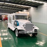 Cercueil électrique vintage personnalisable à 4 roues, châssis en acier haute durabilité pour le transport de cercueils