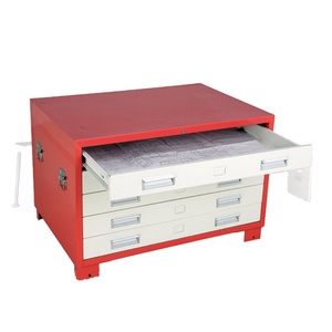 Meuble de rangement en acier pour projets de soudure format A1, avec 5 tiroirs pour dossiers et plans A3 - Product Image 4