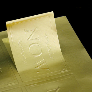 Adesivi personalizzati piccoli adesivi impermeabili in argento dorato con etichetta in rame personalizzados per buste in vinile per uso alimentare - Product Image 2