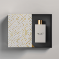 Bougie design de luxe bouteille en verre vide boîte de papier cosmétique emballage de 30ml 50ml 100ml boîte de parfum à impression personnalisée