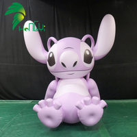 Modèle de personnage gonflable en PVC personnalisé, Stitch rose, figurine géante gonflable d'ange, décoration