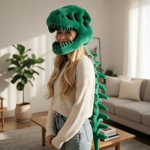 Disfraz de Cabeza de Dinosaurio, Juguete de Peluche, Disfraz para Actuaciones, Divertido Exoesqueleto de Dinosaurio - Product Image 6