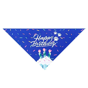 Pet Triangular Bib Bandana Birthday Design For Cats <b>Dogs</b> Neck Warmer Decoration - Product Image 5