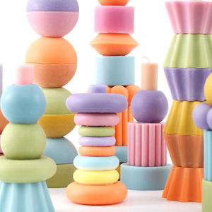 Molde Modular de Goma para Velas Boowan <span class=keywords><strong>Nicole</strong></span>, Hecho a Mano, Apilable, Decorativo, para Mesa de Comedor, para Hacer Velas - Product Image 5