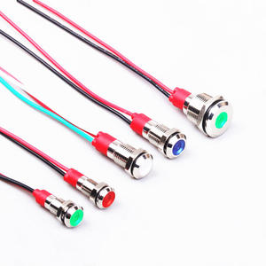 6Mm 8Mm 10Mm 12Mm <span class=keywords><strong>LED</strong></span> Kim Loại Chỉ Số Ánh Sáng Không Thấm Nước Đèn Tín Hiệu Với Dây 3V 5V 6V 12V 24V 220V Màu Đỏ Vàng Màu Xanh Lá Cây Màu Xanh Trắng - Product Image 5