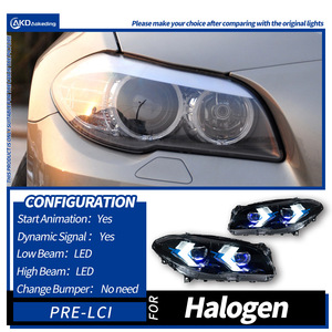 Flecha LED Luz de circulación diurna Conjunto de señal de giro Lámpara frontal apta para BMW 5 Series F10 11-17 Uso transfronterizo - Product Image 4