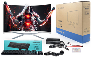 Ordenador todo en uno curvo para juegos de 32 pulgadas I7 I5 16GB de memoria 512GB SSD 144Hz RGB combinación de teclado y ratón para oficina de juegos - Product Image 6