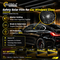 Film solaire pare-soleil pour passager arrière, film teinté pour vitres de voiture, film de confidentialité pour vitres arrière et latérales