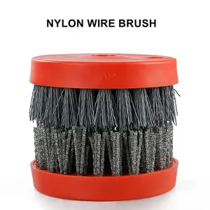 <span class=keywords><strong>Brosse</strong></span> à gobelets industrielle en nylon de 4 pouces 110mm <span class=keywords><strong>pour</strong></span> la <span class=keywords><strong>pierre</strong></span>, le marbre, le granit, le métal, le bois et le nettoyage des antiquités DIY OEM personnalisable - Product Image 5