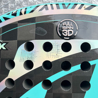 Raquette de padel en forme de larme, choix des experts, norme ROHS, noyau en EVA souple à 15 degrés, hybride Kevlar, performances optimales