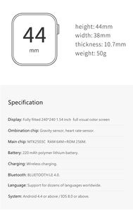 2020 la venta caliente mujer original de la serie 5 de reloj inteligente - Product Image 2