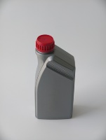 Bouteille d'huile moteur en PEHD avec bande de niveau d'huile, bouchon inviolable et logo personnalisé – Bouteille vide