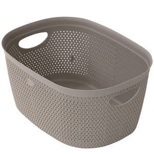 Dove Grey 39x59x27h Woven <b>Basket</b> L Cm Product Category - Product Image 1