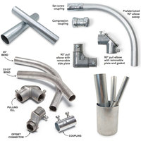Écrou de serrage en acier zingué avec joint pour raccords de conduites électriques, étanchéité pour boîte de jonction