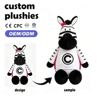 Ours en peluche personnalisé à habiller, OEM ODM, avec logo imprimé, pour cadeau promotionnel d'entreprise ou mascotte