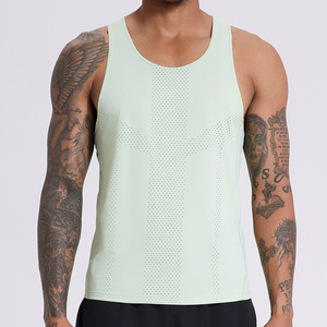 Camiseta Deportiva para Hombre, Estilo Gimnasio, Ecológica, Antiencogimiento, Secado Rápido, Transpirable, Elástica, de Spandex/Nailon - Product Image 2